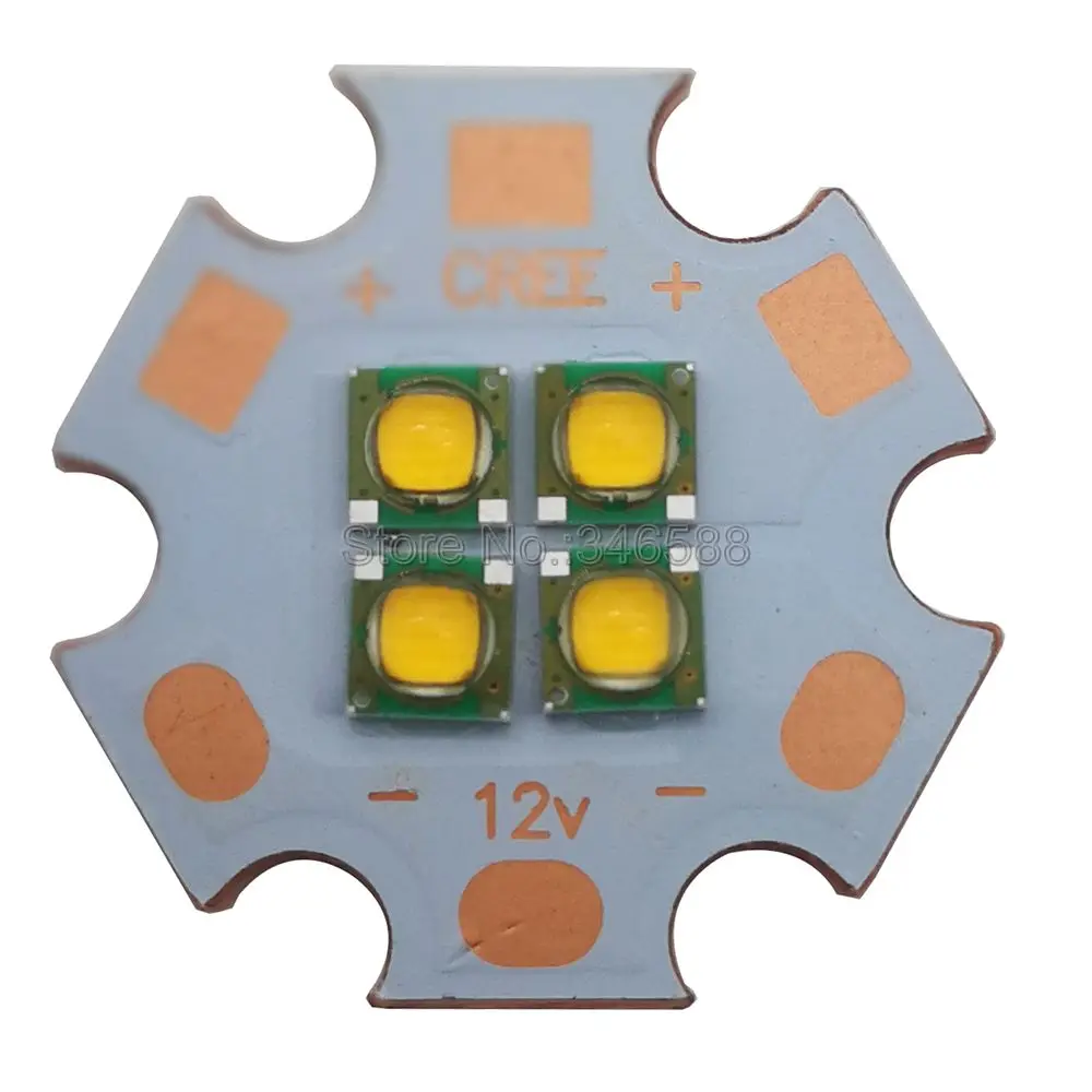 Светодиодный излучатель высокой мощности Cree XPG 3 в/6 В/12 В 4 чипа светодиода 18 Вт
