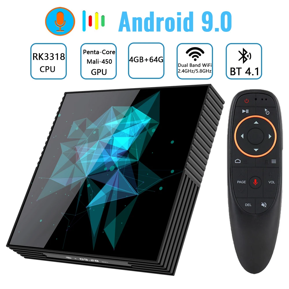 ТВ приставка A95X Z2 на Android 9 0 4 + 64/2 ГБ Wi Fi ядра USD3.0 BT4.2 4K|ТВ-приставки и медиаплееры| |