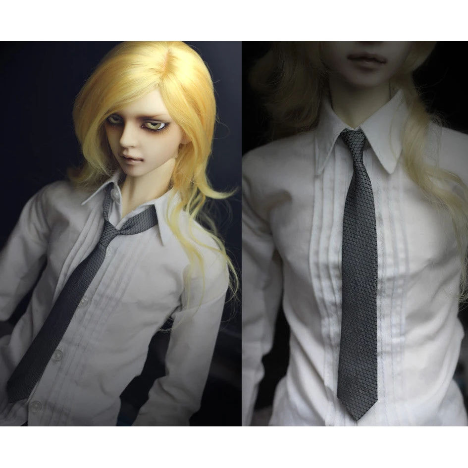 

BJD Grey Tie Necktie Suits Fit 1/4 1/3 24" Tall BJD SD MSD SD17 Uncle 70cm DD DOll G&D free shipping