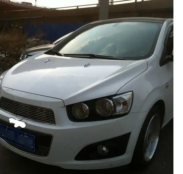 Заготовка решетка гриль Вставки для 2011 2013 Chevy Sonic AVEO 2 шт.|grille insert|aveo grillinsert |