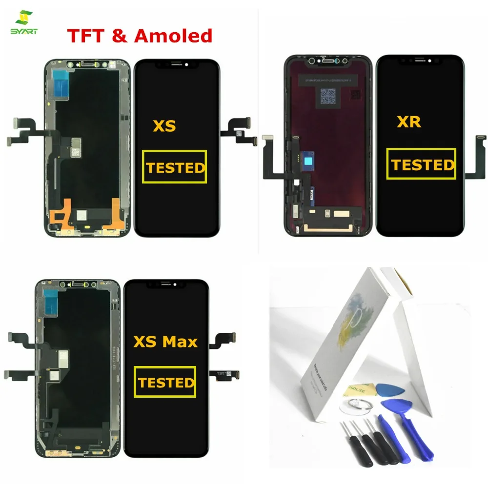 Amoled TFT для iphone XS Max XR ЖК дисплей в комплекте Tianma AMOLED OEM с дигитайзером экран сборе A +