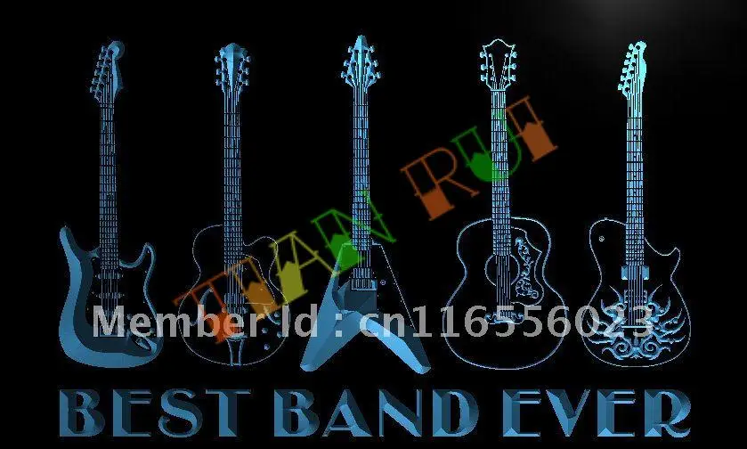 

LA324- Best Band Ever Guitar Weapon LED Neon Light Sign