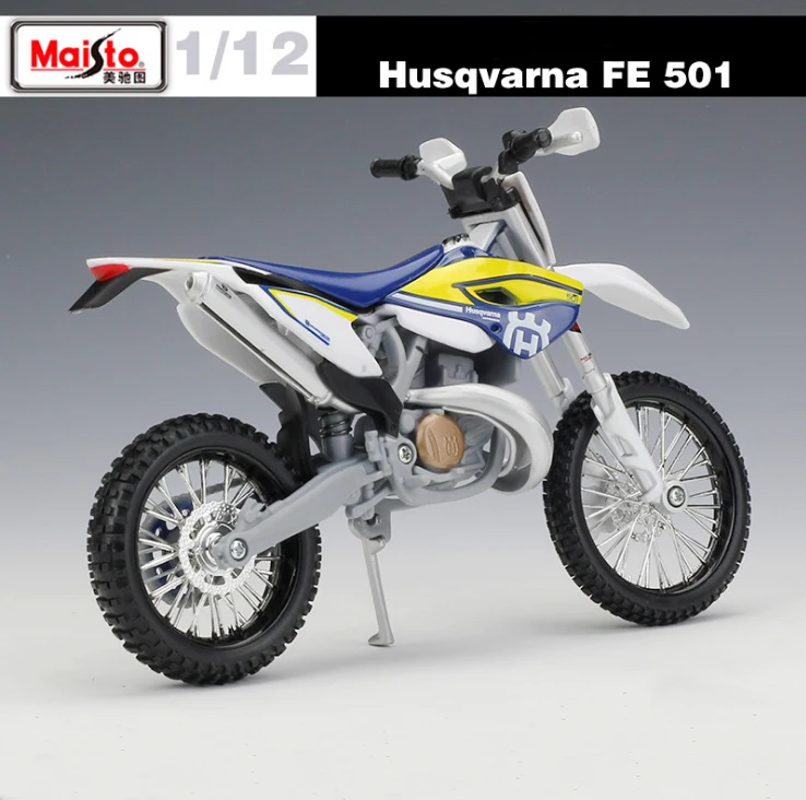 Коллекционная модель автомобиля Husqvarna FE501 Maisto спортивного гоночного мотоцикла 1/12