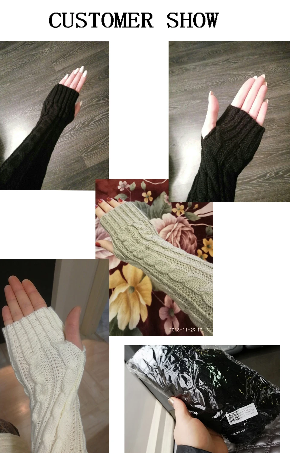 Теплые вязаные перчатки без пальцев из шерсти|tactical gloves|fashion fingerless glovesfingerless gloves |
