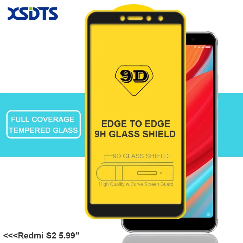 Закаленное стекло XSDTS 9D для Xiaomi Redmi Note 6 5 Pro 7 4 4X 6A 5A S2 A2 Lite полное покрытие клейкая