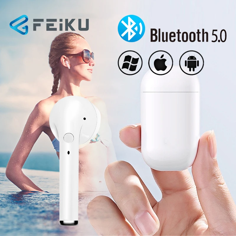 HapGo I8X Беспроводная bluetooth гарнитура i8X Bluetooth i7S TWS с зарядным устройством|Наушники и