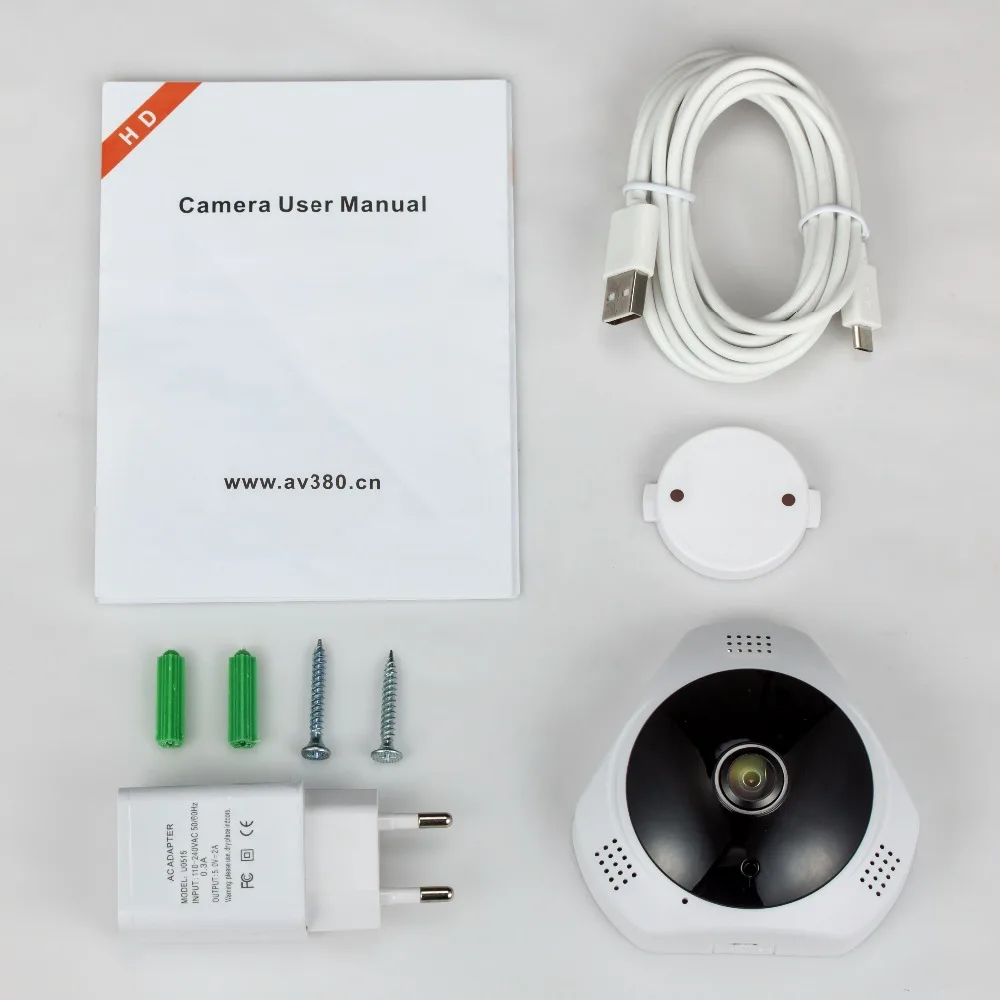 360 P 3D VR Wi-Fi камера 960 градусов панорамная ip-камера 1.3MP FIsheye беспроводная Wifi умная