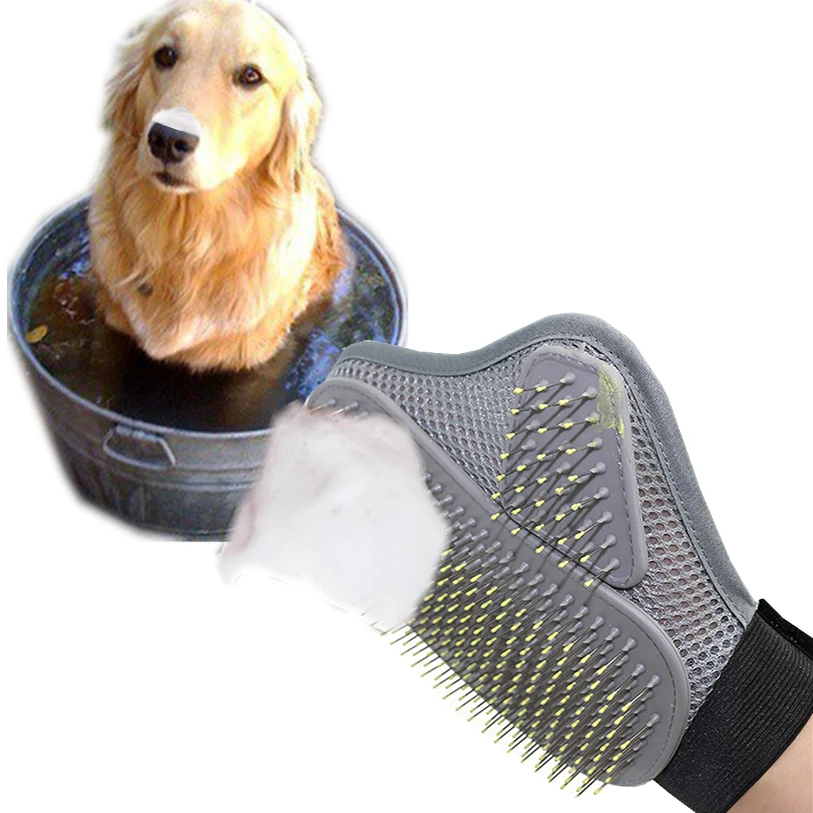 Шерсть домашних животных перчатка гребень стрижка кошек и собак инструмент для