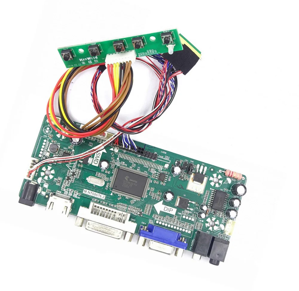 

M.NT68676 HDMI-совместимый светодиодный экран DVI VGA набор для платы ЖК-контроллер DIY для N173HGE-L11/N173HGE-L21 1920X1080 FHD панель экрана