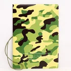Модная армейская зеленая камуфляжная Обложка для паспорта, сумка для удостоверения личности, кредитных карт, 3D дизайн, чехол для паспорта из искусственной кожи, 14*9,6 см