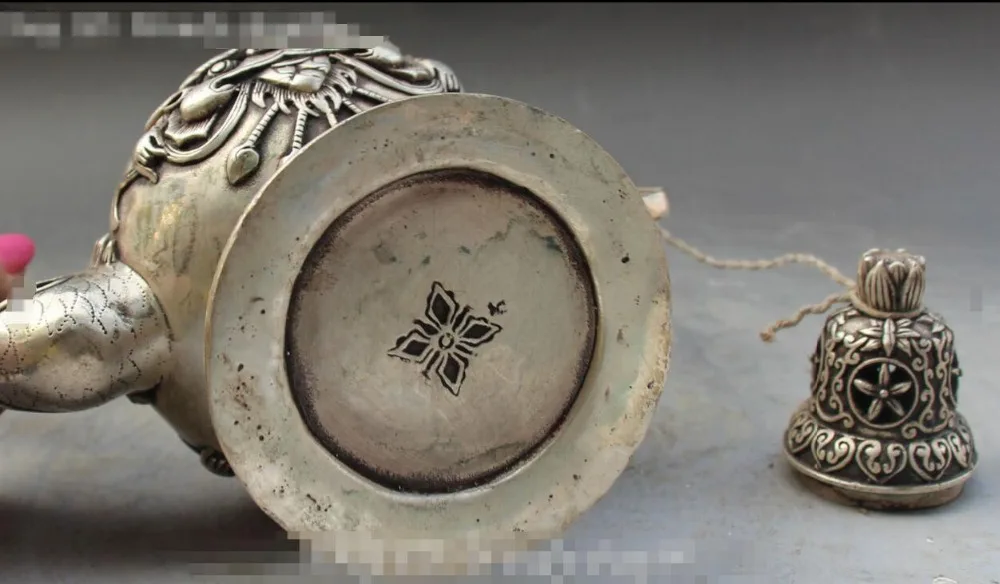 9 &quotСеребряная красная Крылатая Гаруда птица голова Орла Дракон ручка винный