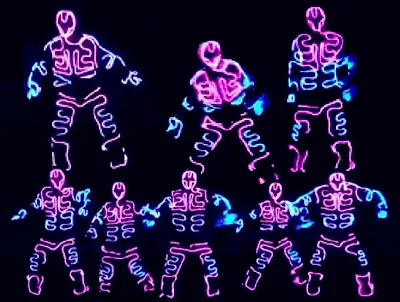 EL cold light fluorescence dance show light-emitting stage performance clothing Flash creative play | Тематическая одежда и