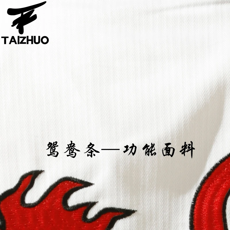 

Martial Arts Tae Kwon Do Children Taekwondo Uinform For Poomsae & Training,WTF Uniform,110-155cm White Color cock Embroidery