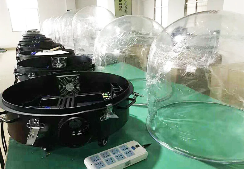 Сценический движущийся луч светильник 200W230W260W330W350W Открытый Дождь Снег Защитная Прозрачная крышка капот дом с основанием