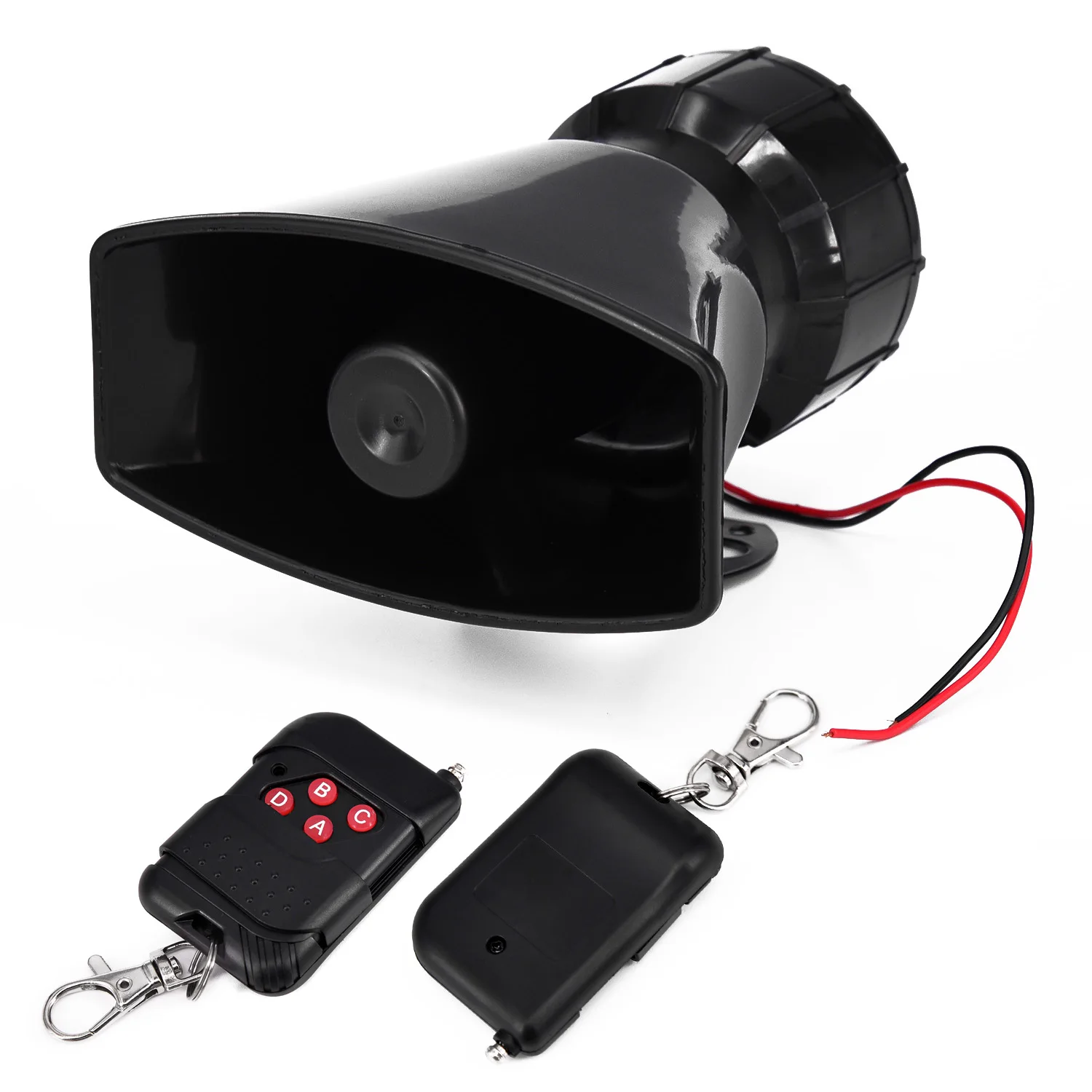 

12V 7 Tones Wireless Electronic Siren Loud Horn Motor Car Truck Warning Alarm Police Fire Ambulance Siren Horn Loud Speaker 1pc