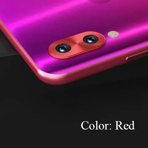 Red Металлическая защитная крышка для камеры для Xiao mi Red mi Note 7 pro защита mi x 3 Alu mi nium материал лучше, чем стекло для экрана - Цвет: Red