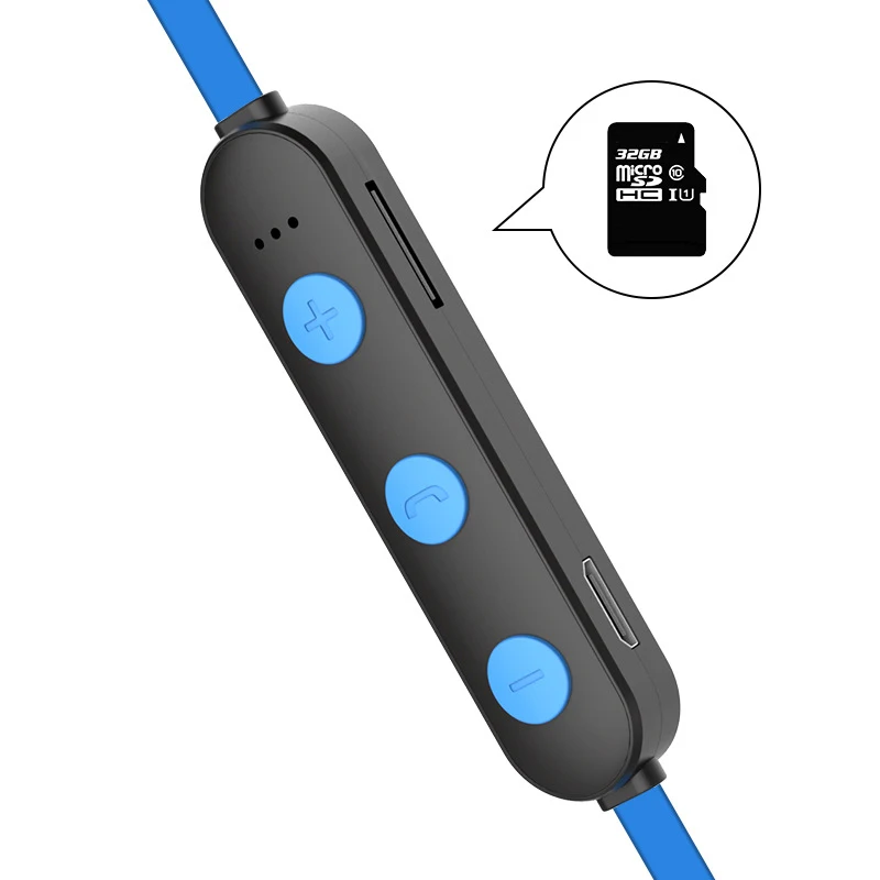 Беспроводные наушники Bluetooth 5,0, спортивное магнитное притяжение, поддержка tf-карты, гарнитура, свободные руки, стерео с микрофоном