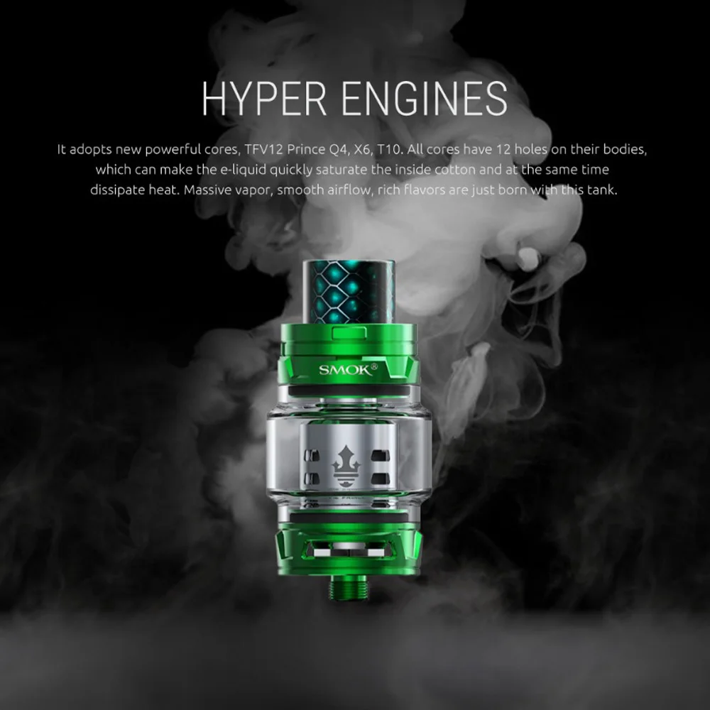 Оригинальный SMOK TFV12 принц распылитель с 8 мл заполнение верхней части емкости