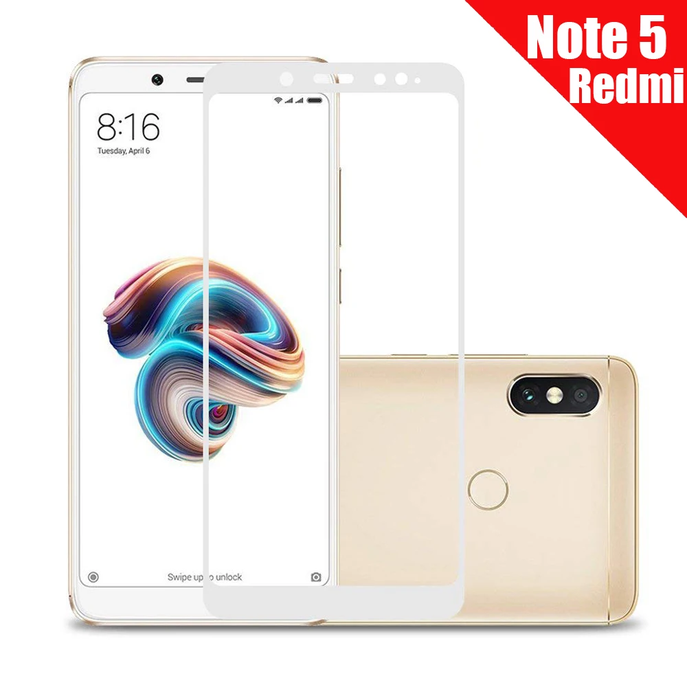HD экран закаленное защитное стекло Xiaomi Redmi Note 5 Pro 5A защита экрана полное покрытие |