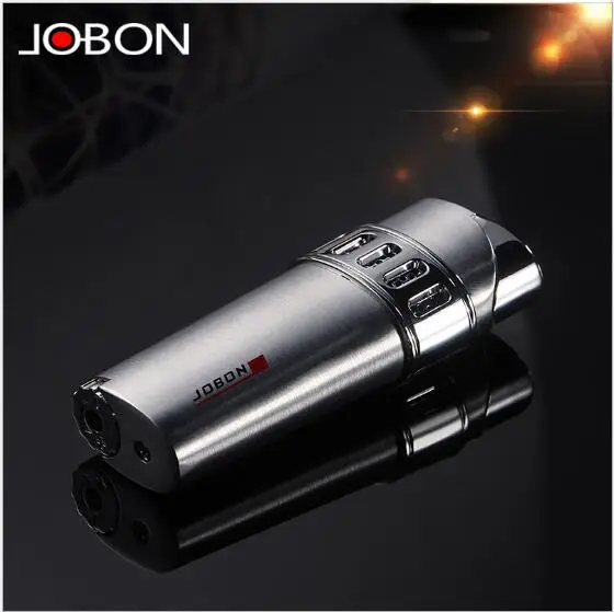 Jobon газовая надувная ветрозащитная Зажигалка ультра-тонкая металлическая