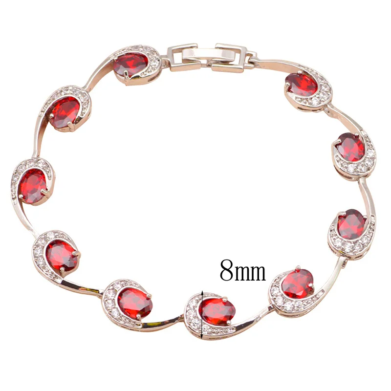 Fashional Purple Crystal crystal elegant bracelets for women white Silver high quality fashion jewelry TB554A | Украшения и