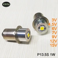 e10 p13 5s ba9 1w led for focus flashlight replacement bulb torches work light lamp dc3v 3 7v 4 5v 6v 7 5v 9v 12v 15v bulbs