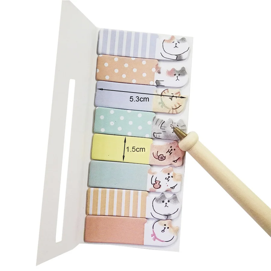 

30Pack/lot Cute Cartoon Cat Stickers Memo Pad Sticky Notes Supplies wholesale