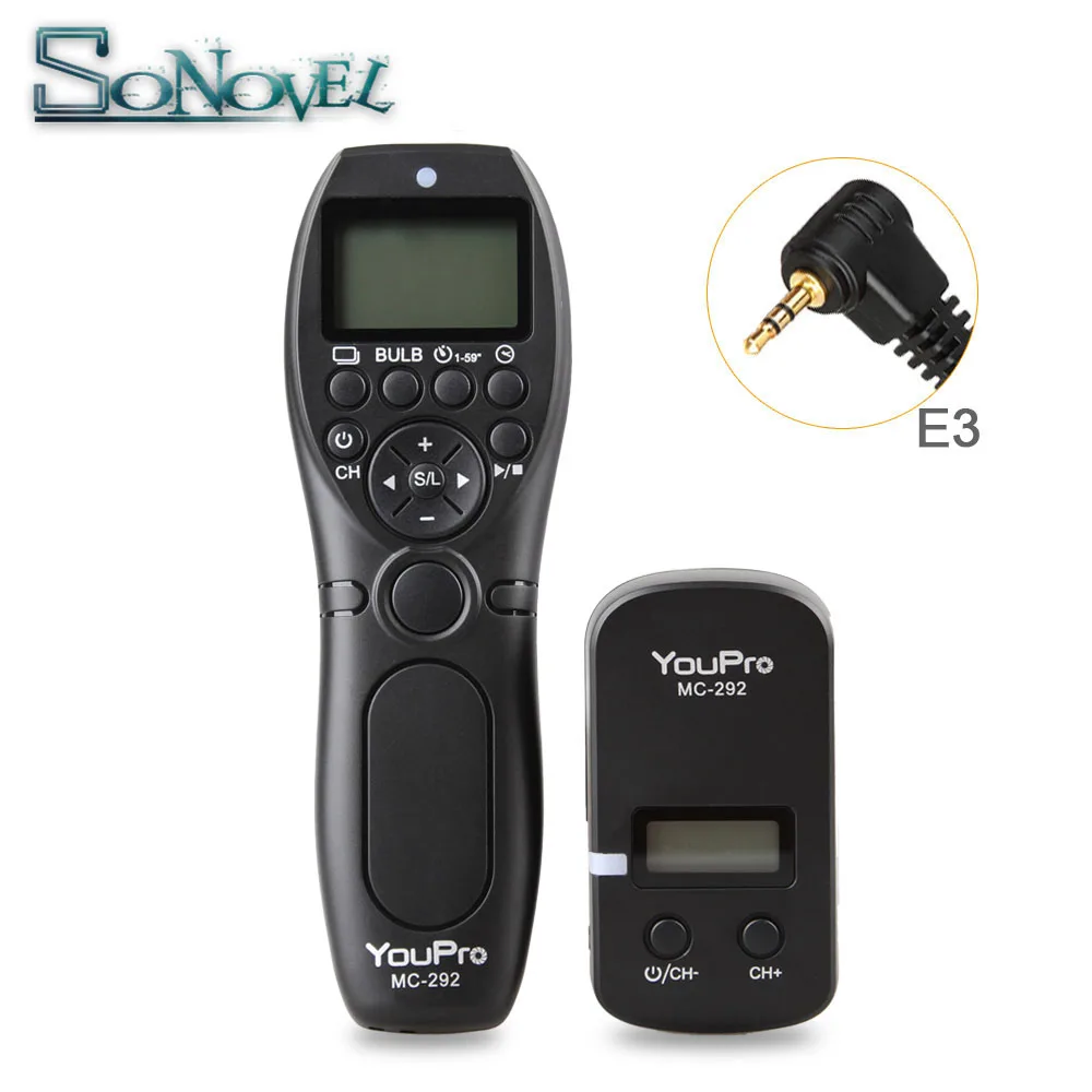 MC-292 E3 YouPro MC-292 DC0/DC2/N3/S2/E3 2,4G Беспроводной дистанционного Управление и функцией дистанционного спуска затвора объектива Цифрового Фотоаппарата Canon/sony/Nikon/Fuji/Panasonic/Olympus - Цвет: MC-292 E3