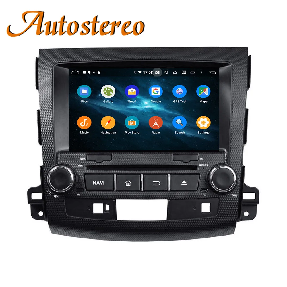 DSP Android 9 автомобильный dvd-плеер gps навигация для Mitsubishi Outlander/peugeot 4007 авто радио магнитола головное устройство мультимедиа