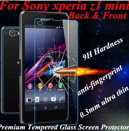 Закаленное стекло премиум-класса для защиты экрана Sony Xperia z1 mini m51w Защита sony |