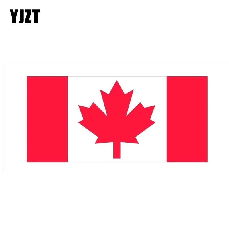 

YJZT 15.6CM*7.3CM Canada National Flag Reflective Car Sticker Decal PVC 12-0558