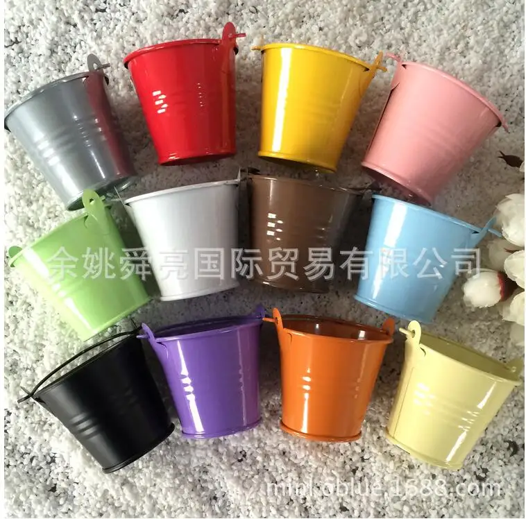 

Свадебная вечеринка конфеты упаковочная коробка металлическое ведро сельский пастырской Стиль "сделай сам" маленький железный барабан форма Творческий держатели для подарков