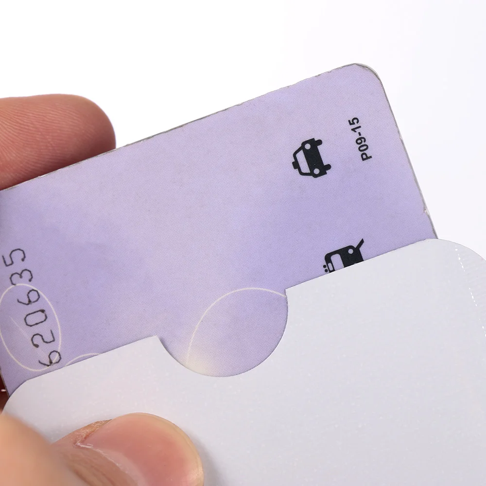 10 шт./лот защита от кражи для RFID кредитный держатель для карт защитный чехол алюминиевый чехол для банковских карт