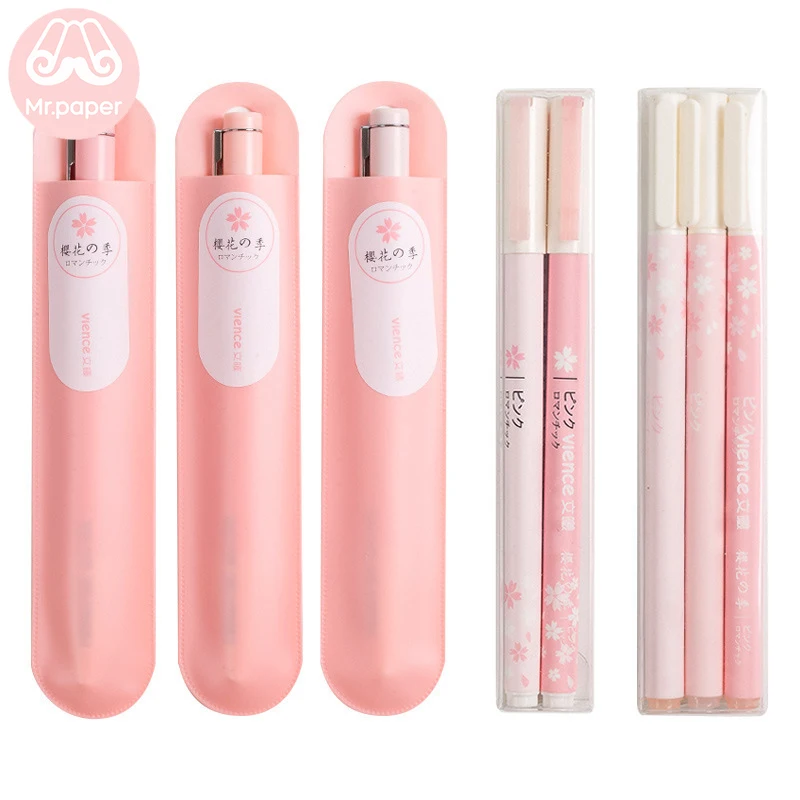 Mr paper Sakura розовые мятные зеленые Kawaii для студентов гелевые ручки письма школы