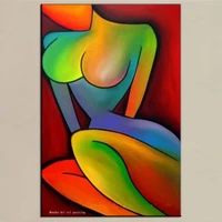 large handmade sexy woman oil painting home decoration handpainted abstract nude oil paintings on canvas colorful picture gift