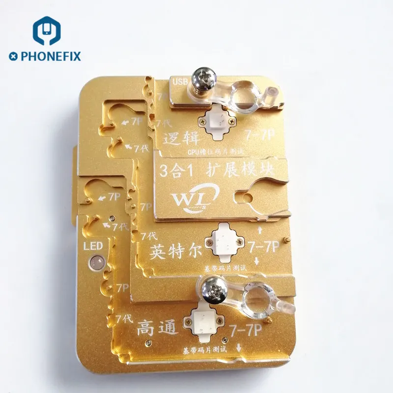 PHONEFIX WL EEPROM IMEI Chip Programmer Logic Board Baseband Chip Reading Rewriting Fixture for iPhone 6 6P 6S 6SP 7 7P Plus