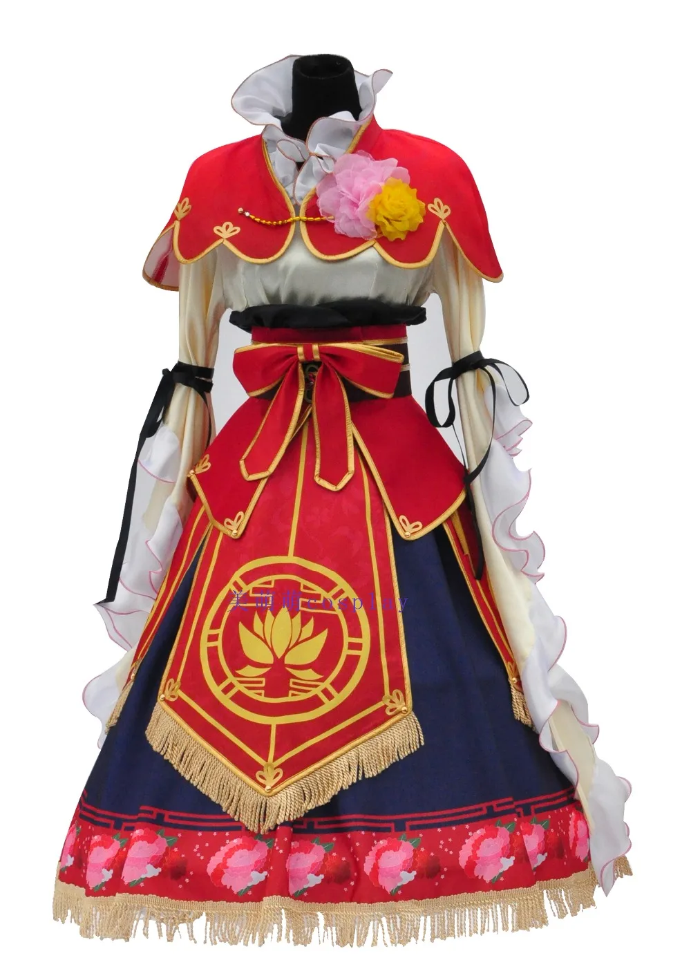 LoveLive! Нико Ядзава семь счастливых богов Пробуждение Косплей Костюм Хэллоуин платье+ аксессуары для волос+ корона+ обувь