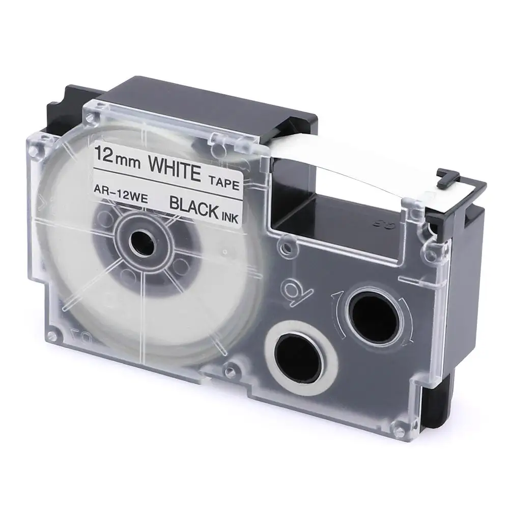 Labelife этикетка лента XR 12WE 12 мм * 8 м Совместимость для CASIO KL 170 Label Printer (XR 12X 12RD 12BU 12YW