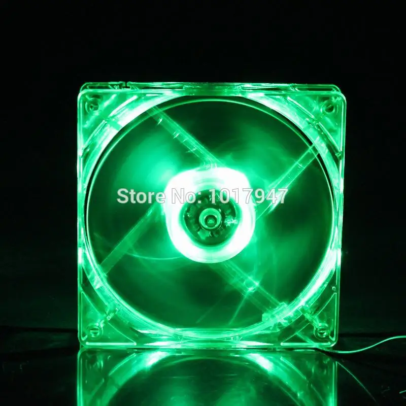 200 шт. в партии Gdstime зеленый LED PC чехол для компьютера DC 12V Бесщеточный Охлаждающий