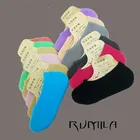 Летние удобные хлопковые носки из бамбукового волокна для девочек, низкие женские носки, невидимые цветные для девочек и мальчиков, hosier, 1 пара = 2 шт., 3xWS40