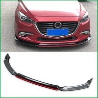 for mazda 3 m3 axela 2014 2018 front bumper sport style lip lower grille diffuser protector plate spoiler body kit cover trim