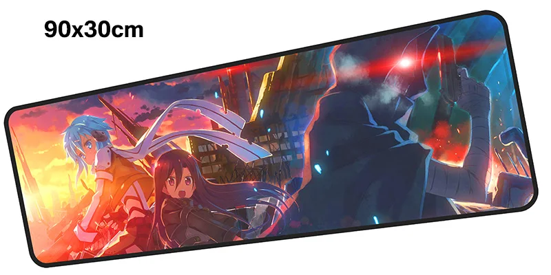 Sword Art онлайн геймерский коврик для мыши 900x300X3 мм игровой коврик для мыши большой лучший ноутбук ПК Аксессуары ноутбук padmouse эргономичный коврик