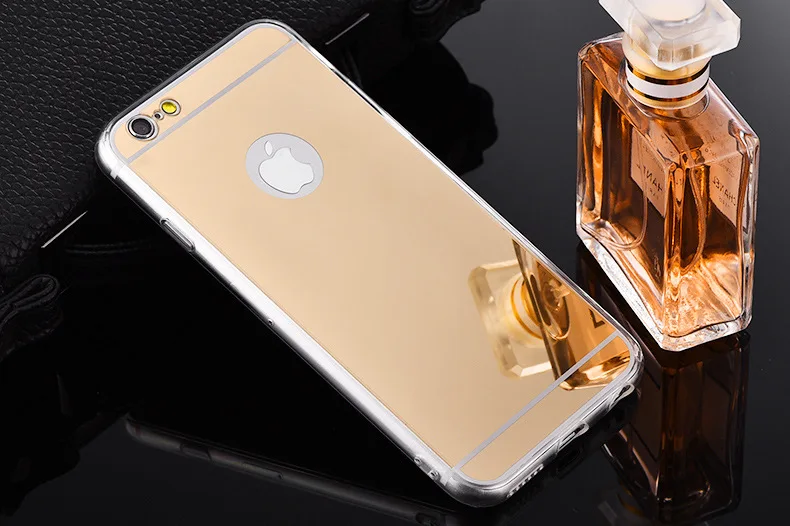 Роскошные зеркальные чехлы из ТПУ для iPhone 6 6s 7 8 Plus 5 5S SE телефонов X XR XS Max мягкие на