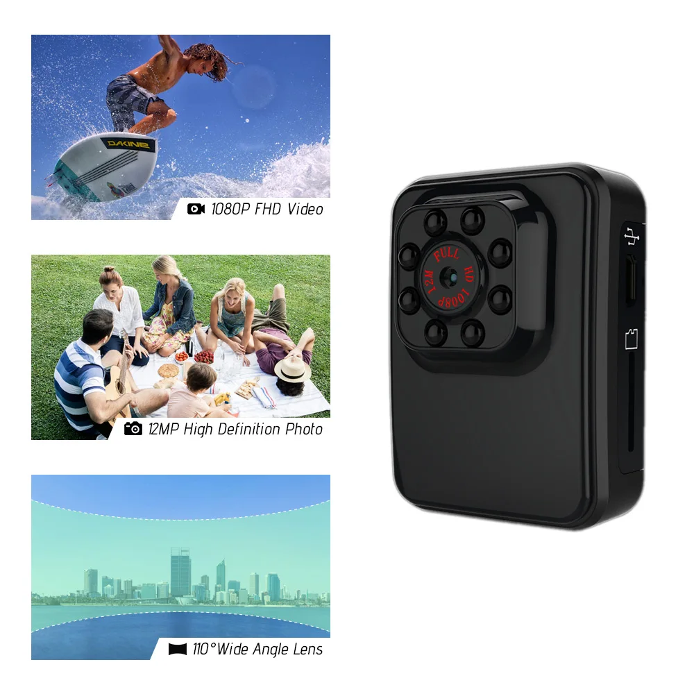 Новая R3 мини камера Спортивная DV Экшн 1080P HD Wifi DVR видеокамера рекордер