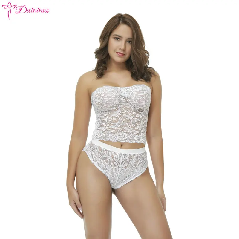 Женские трусики Daininus Conjunto сексуальное женское белье костюм Babydoll кружевной