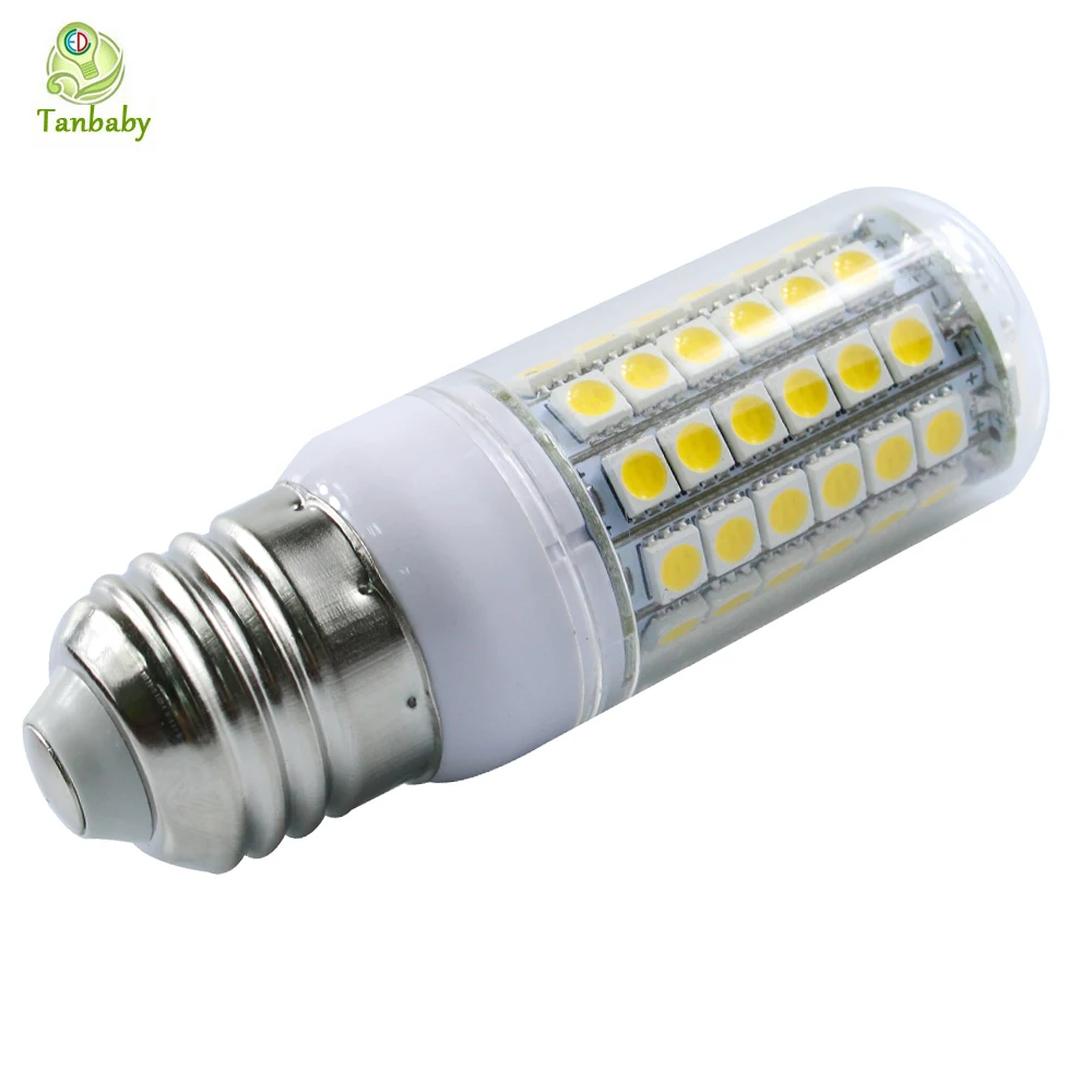 5 шт. x 15 Вт E27 SMD 5050 Светодиодные лампы 69 led SMD лампа Кукуруза с крышкой наружная Светодиодная лампа ac220в лампада для дома