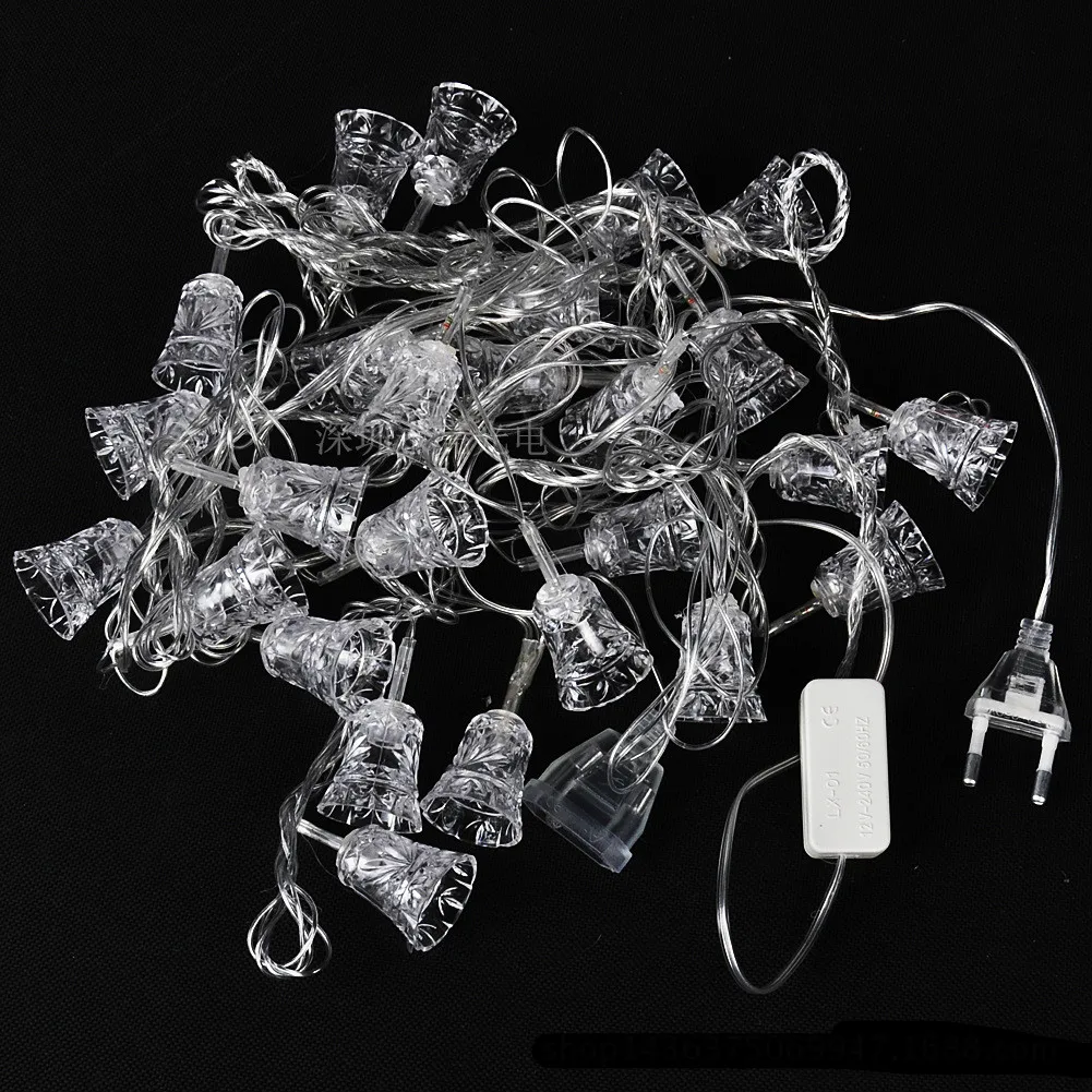 new 5 M 28 Lights led RGB Lantern string Bell Star Light for Christmas Day party Wedding Decoration 1826 | Лампы и освещение