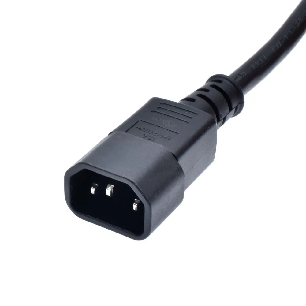 Удлинительный шнур IEC320 C14 5 15R PDU розетка IEC Nema usa кабель адаптера питания для ПК 30 см