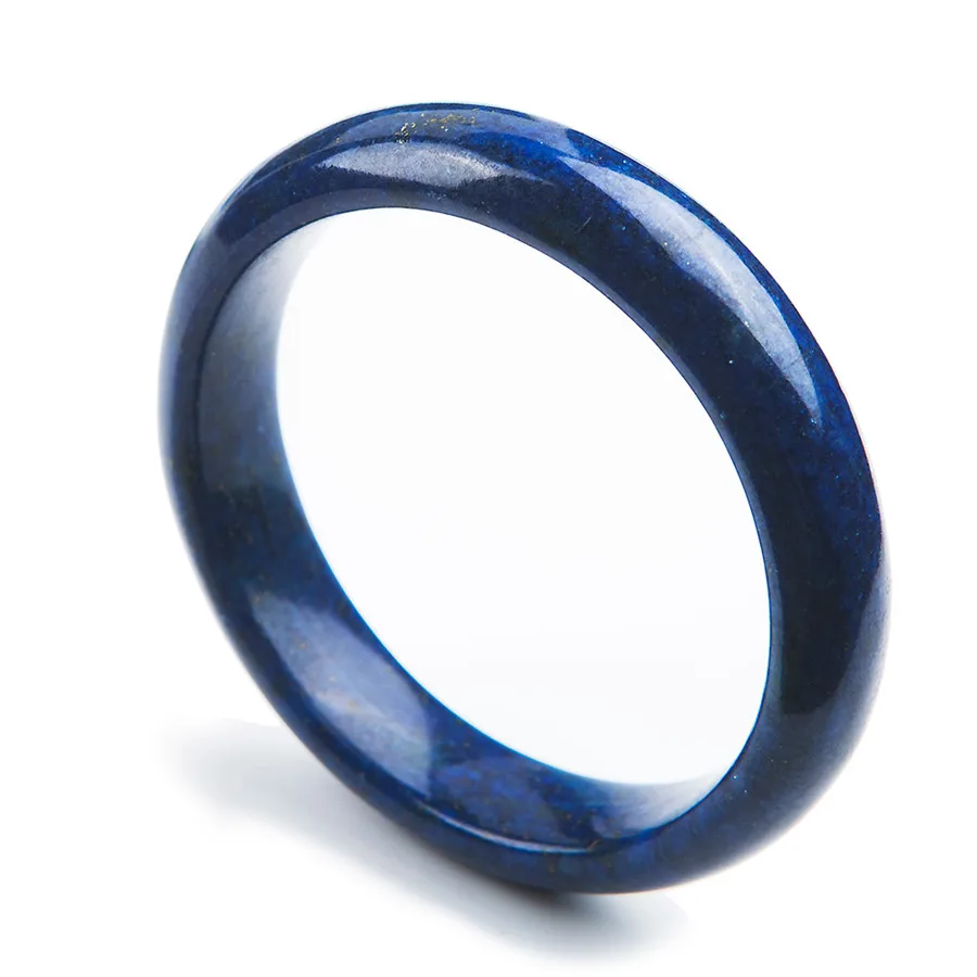 

Genuine Natural Deep Blue Lapis Lazuli Fashion Bangles Bracelet For Women Inner Diameter 58mm