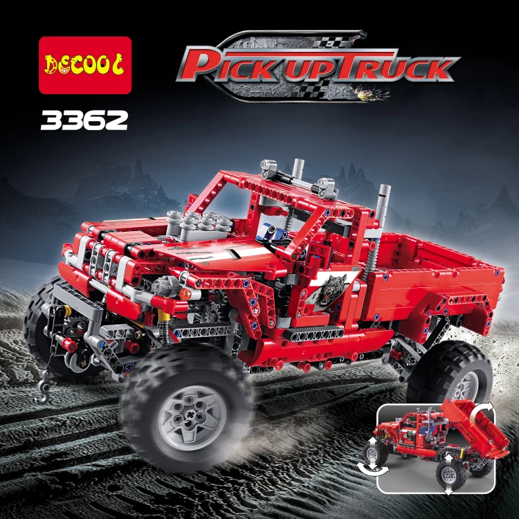 Decool 3362 техника 2 в 1 пикап 1053 шт. игрушка строительные блоки кирпичи дети модель
